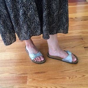 Birkenstock Madrid Slides Sandals Silver 37 7